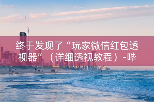 终于发现了“玩家微信红包透视器”（详细透视教程）-哔哩哔哩