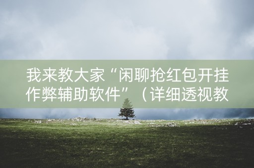 我来教大家“闲聊抢红包开挂作弊辅助软件”（详细透视教程）-哔哩哔哩