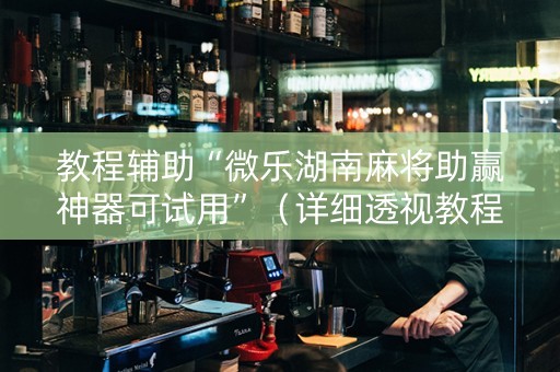 教程辅助“微乐湖南麻将助赢神器可试用”（详细透视教程）-哔哩哔哩