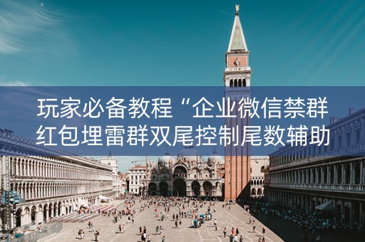 玩家必备教程“企业微信禁群红包埋雷群双尾控制尾数辅助软件”（详细透视教程）-哔哩哔哩