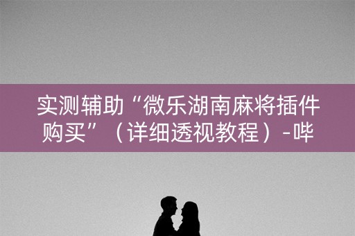 实测辅助“微乐湖南麻将插件购买”（详细透视教程）-哔哩哔哩