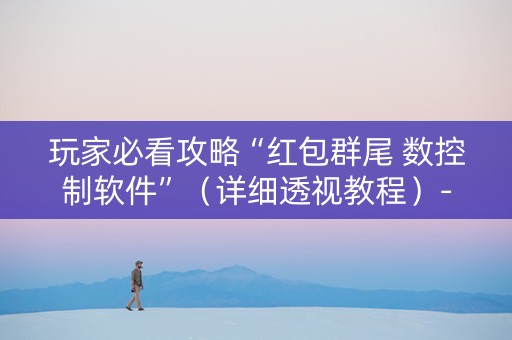 玩家必看攻略“红包群尾 数控制软件”（详细透视教程）-哔哩哔哩