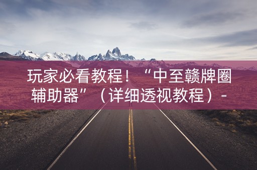 玩家必看教程！“中至赣牌圈辅助器”（详细透视教程）-哔哩哔哩