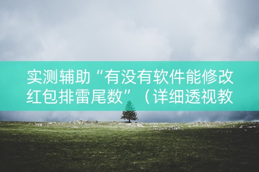 实测辅助“有没有软件能修改红包排雷尾数”（详细透视教程）-哔哩哔哩