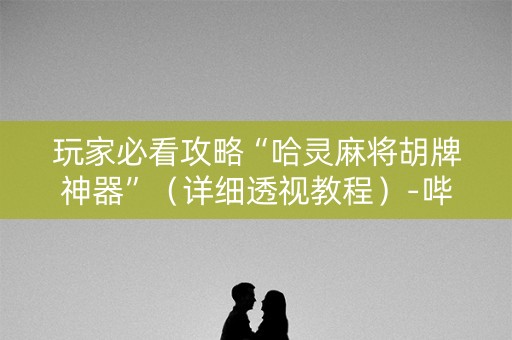 玩家必看攻略“哈灵麻将胡牌神器”（详细透视教程）-哔哩哔哩
