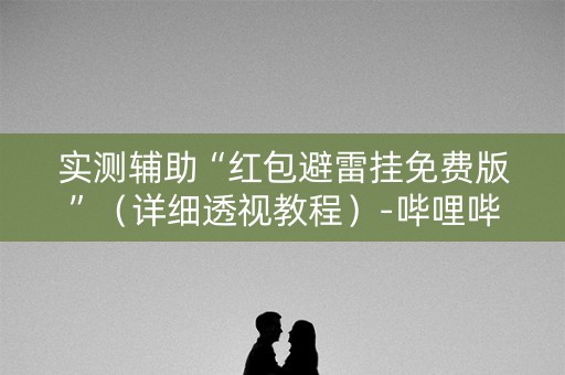 实测辅助“红包避雷挂免费版”（详细透视教程）-哔哩哔哩