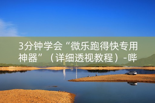 3分钟学会“微乐跑得快专用神器”（详细透视教程）-哔哩哔哩