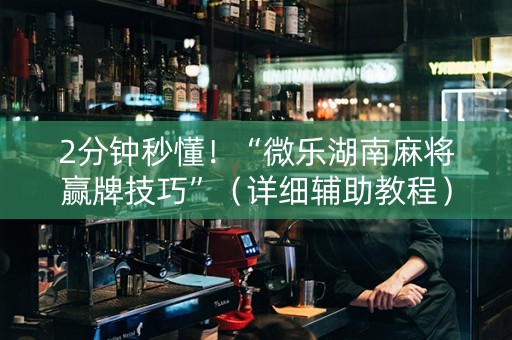 2分钟秒懂！“微乐湖南麻将赢牌技巧”（详细辅助教程）-哔哩哔哩