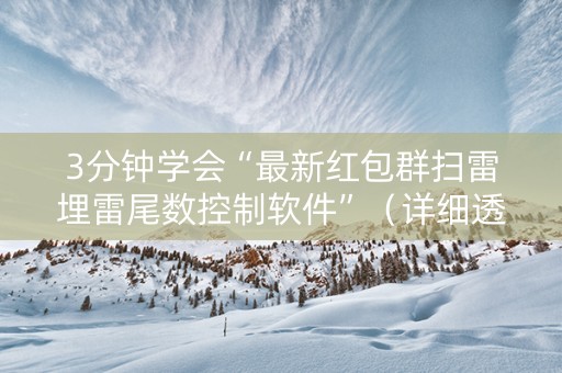 3分钟学会“最新红包群扫雷埋雷尾数控制软件”（详细透视教程）-哔哩哔哩