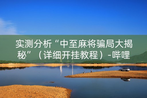 实测分析“中至麻将骗局大揭秘”（详细开挂教程）-哔哩哔哩