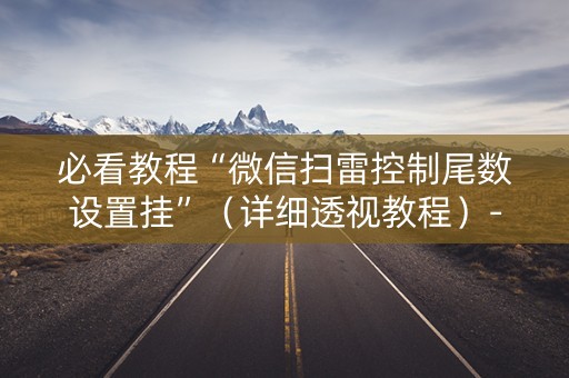 必看教程“微信扫雷控制尾数设置挂”（详细透视教程）-哔哩哔哩