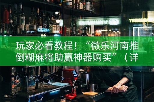 玩家必看教程！“微乐河南推倒糊麻将助赢神器购买”（详细辅助教程）-哔哩哔哩