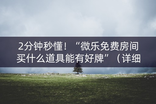 2分钟秒懂！“微乐免费房间买什么道具能有好牌”（详细透视教程）-哔哩哔哩