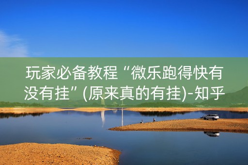 玩家必备教程“微乐跑得快有没有挂”(原来真的有挂)-知乎