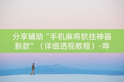 分享辅助“手机麻将软挂神器新款”（详细透视教程）-哔哩哔哩