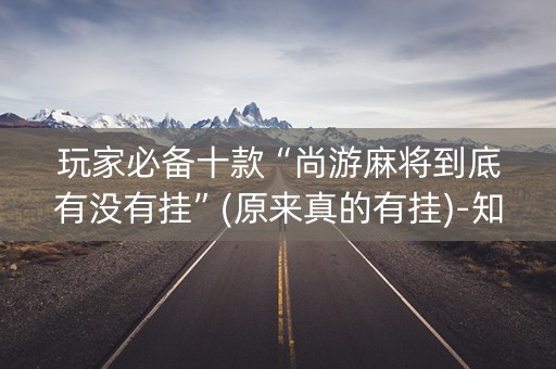 玩家必备十款“尚游麻将到底有没有挂”(原来真的有挂)-知乎