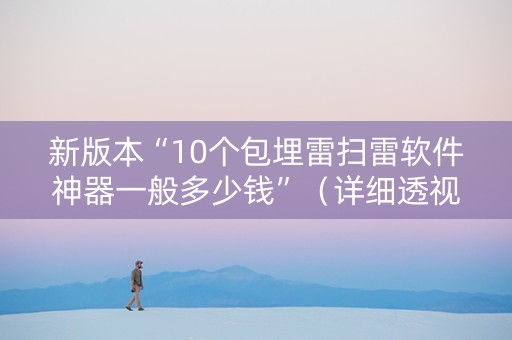 新版本“10个包埋雷扫雷软件神器一般多少钱”（详细透视教程）-哔哩哔哩
