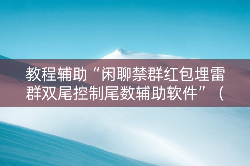 教程辅助“闲聊禁群红包埋雷群双尾控制尾数辅助软件”（详细透视教程）-哔哩哔哩