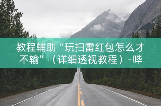 教程辅助“玩扫雷红包怎么才不输”（详细透视教程）-哔哩哔哩