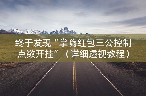 终于发现“掌嗨红包三公控制点数开挂”（详细透视教程）-哔哩哔哩