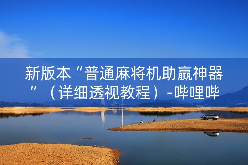 新版本“普通麻将机助赢神器”（详细透视教程）-哔哩哔哩