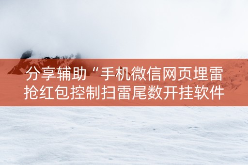 分享辅助“手机微信网页埋雷抢红包控制扫雷尾数开挂软件”（详细透视教程）-哔哩哔哩