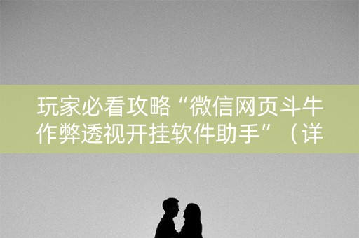 玩家必看攻略“微信网页斗牛作弊透视开挂软件助手”（详细透视教程）-哔哩哔哩