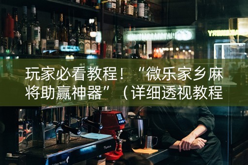 玩家必看教程！“微乐家乡麻将助赢神器”（详细透视教程）-哔哩哔哩