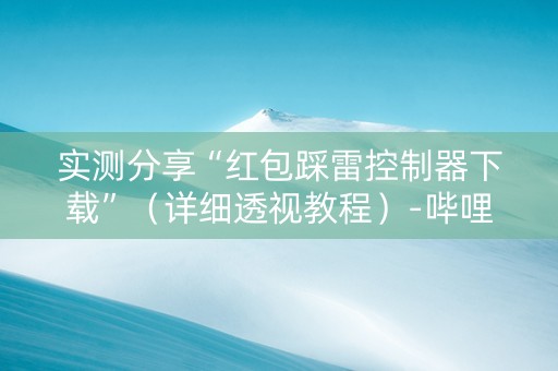 实测分享“红包踩雷控制器下载”（详细透视教程）-哔哩哔哩