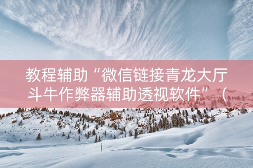 教程辅助“微信链接青龙大厅斗牛作弊器辅助透视软件”（详细透视教程）-哔哩哔哩