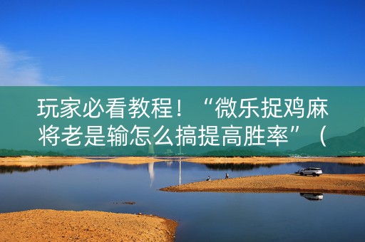 玩家必看教程！“微乐捉鸡麻将老是输怎么搞提高胜率”（详细辅助教程）-哔哩哔哩