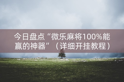 今日盘点“微乐麻将100%能赢的神器”（详细开挂教程）-哔哩哔哩
