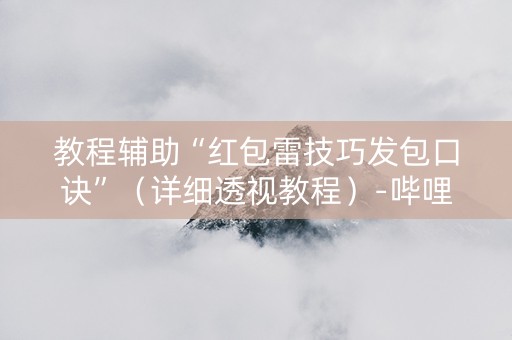 教程辅助“红包雷技巧发包口诀”（详细透视教程）-哔哩哔哩