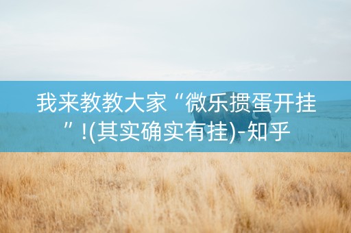 我来教教大家“微乐掼蛋开挂”!(其实确实有挂)-知乎