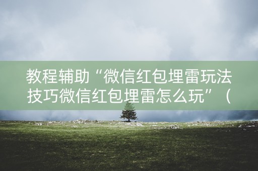 教程辅助“微信红包埋雷玩法技巧微信红包埋雷怎么玩”（详细透视教程）-哔哩哔哩
