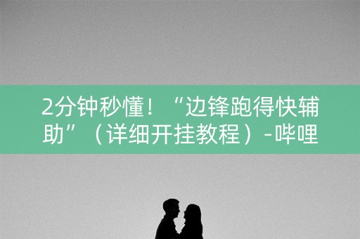 2分钟秒懂！“边锋跑得快辅助”（详细开挂教程）-哔哩哔哩
