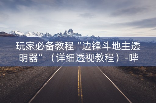 玩家必备教程“边锋斗地主透明器”（详细透视教程）-哔哩哔哩