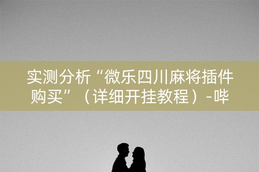实测分析“微乐四川麻将插件购买”（详细开挂教程）-哔哩哔哩