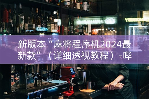 新版本“麻将程序机2024最新款”（详细透视教程）-哔哩哔哩