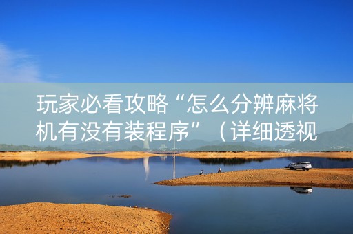 玩家必看攻略“怎么分辨麻将机有没有装程序”（详细透视教程）-哔哩哔哩