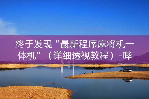 终于发现“最新程序麻将机一体机”（详细透视教程）-哔哩哔哩