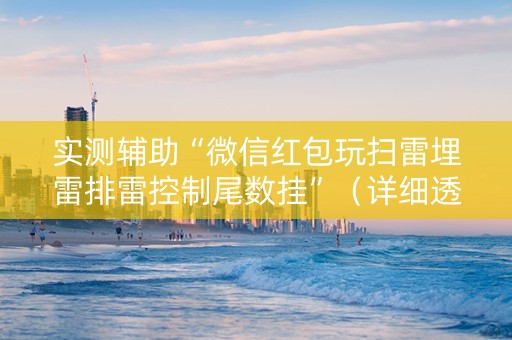 实测辅助“微信红包玩扫雷埋雷排雷控制尾数挂”（详细透视教程）-哔哩哔哩