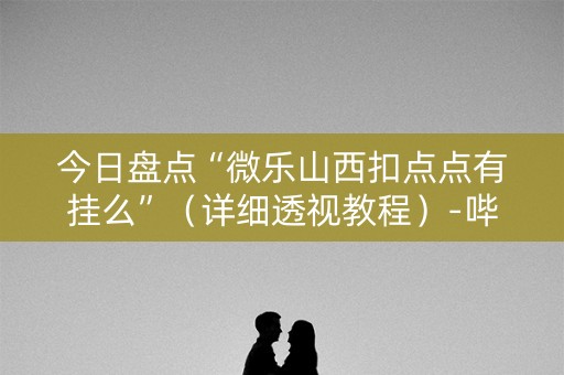 今日盘点“微乐山西扣点点有挂么”（详细透视教程）-哔哩哔哩