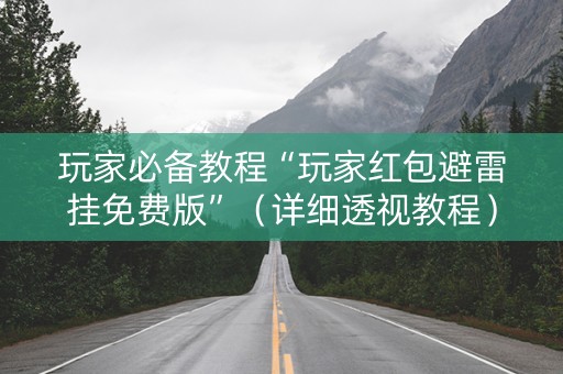玩家必备教程“玩家红包避雷挂免费版”（详细透视教程）-哔哩哔哩