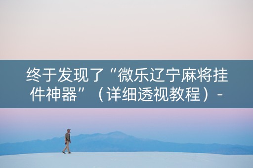 终于发现了“微乐辽宁麻将挂件神器”（详细透视教程）-哔哩哔哩
