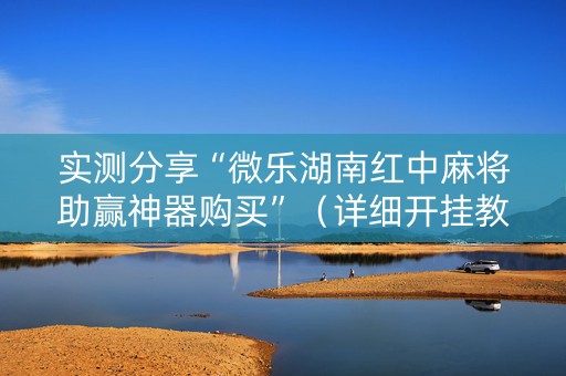实测分享“微乐湖南红中麻将助赢神器购买”（详细开挂教程）-哔哩哔哩