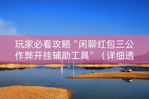 玩家必看攻略“闲聊红包三公作弊开挂辅助工具”（详细透视教程）-哔哩哔哩