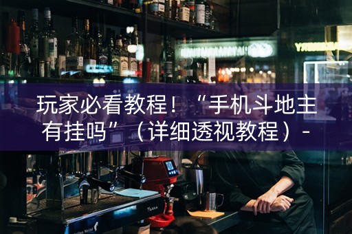 玩家必看教程！“手机斗地主有挂吗”（详细透视教程）-哔哩哔哩