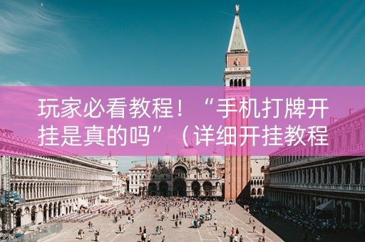 玩家必看教程！“手机打牌开挂是真的吗”（详细开挂教程）-哔哩哔哩