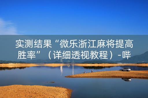 实测结果“微乐浙江麻将提高胜率”（详细透视教程）-哔哩哔哩